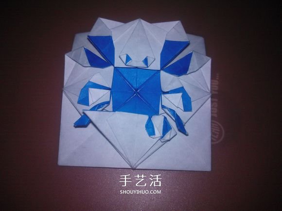 平面螃蟹怎么折图解 像画出来的小螃蟹折纸 -  www.shouyihuo.com