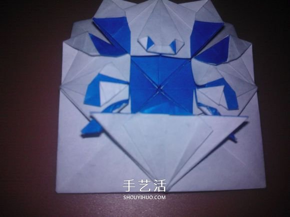 平面螃蟹怎么折图解 像画出来的小螃蟹折纸 -  www.shouyihuo.com