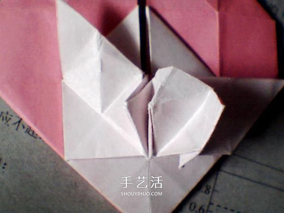 情人节爱心折纸 带翅膀心心相印的折法图解 -  www.shouyihuo.com