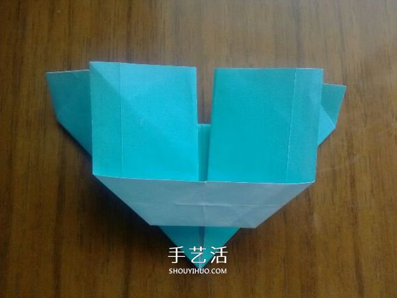 LOVE U字母心的折法 情人节表白爱心折纸图解 -  www.shouyihuo.com