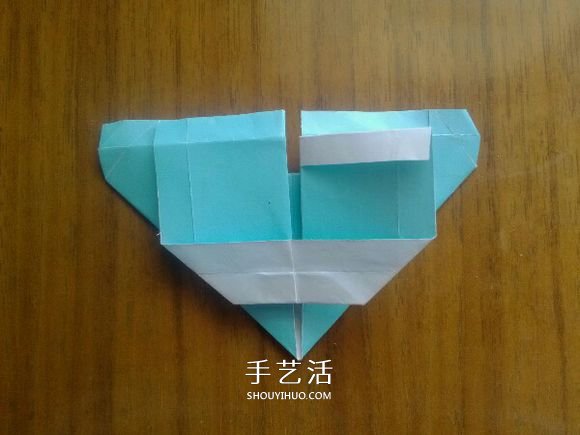 LOVE U字母心的折法 情人节表白爱心折纸图解 -  www.shouyihuo.com