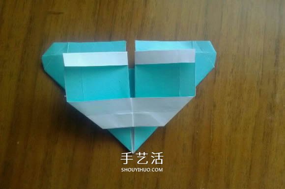 LOVE U字母心的折法 情人节表白爱心折纸图解 -  www.shouyihuo.com