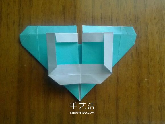 LOVE U字母心的折法 情人节表白爱心折纸图解 -  www.shouyihuo.com