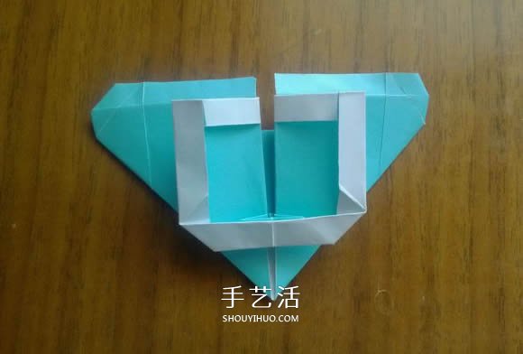 LOVE U字母心的折法 情人节表白爱心折纸图解 -  www.shouyihuo.com