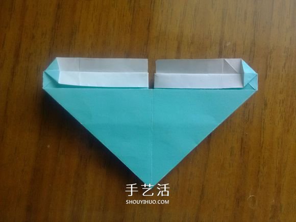 LOVE U字母心的折法 情人节表白爱心折纸图解 -  www.shouyihuo.com