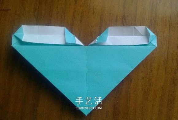 LOVE U字母心的折法 情人节表白爱心折纸图解 -  www.shouyihuo.com