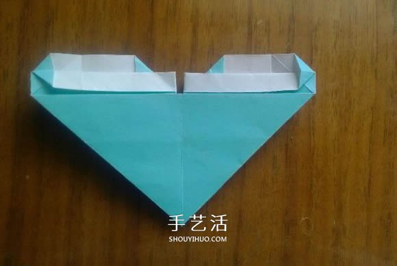 LOVE U字母心的折法 情人节表白爱心折纸图解 -  www.shouyihuo.com