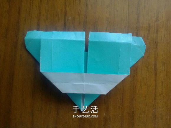LOVE U字母心的折法 情人节表白爱心折纸图解 -  www.shouyihuo.com