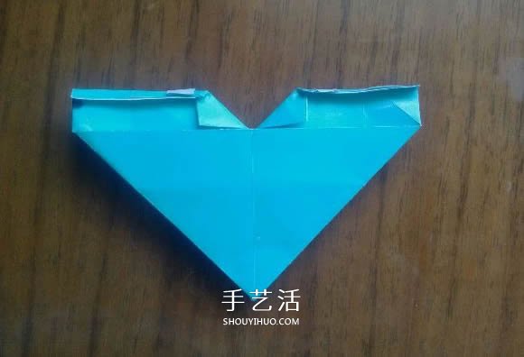 LOVE U字母心的折法 情人节表白爱心折纸图解 -  www.shouyihuo.com