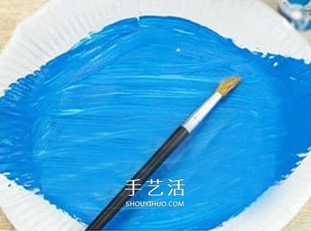 纸餐盘废物利用 嘴巴可以动的鲨鱼玩具小制作 -  www.shouyihuo.com