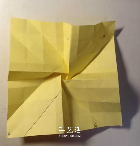 原创微微玫瑰的折法 详细折纸玫瑰花过程步骤 -  www.shouyihuo.com