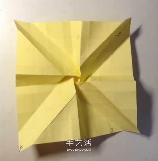 原创微微玫瑰的折法 详细折纸玫瑰花过程步骤 -  www.shouyihuo.com