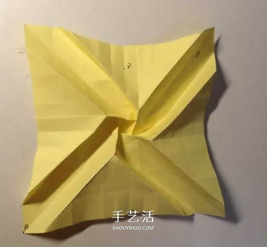 原创微微玫瑰的折法 详细折纸玫瑰花过程步骤 -  www.shouyihuo.com