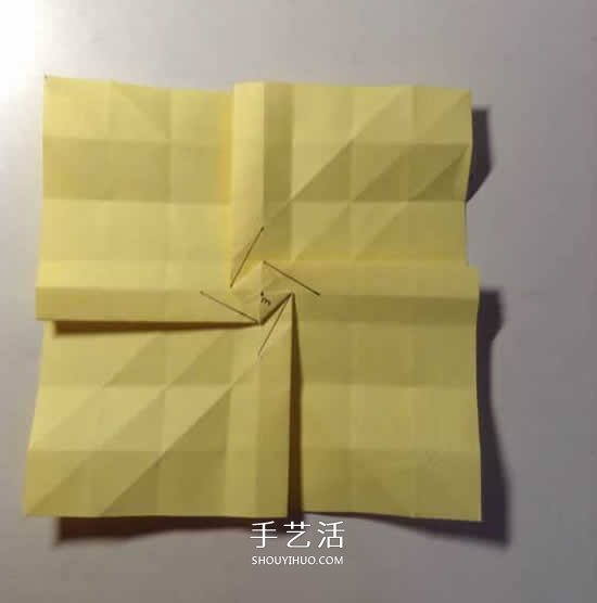 原创微微玫瑰的折法 详细折纸玫瑰花过程步骤 -  www.shouyihuo.com