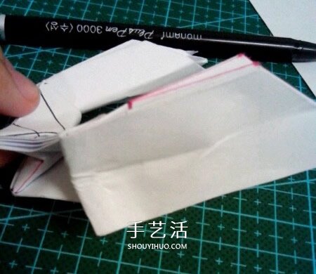 六翼炽天使之心折法 折纸带六翼翅膀爱心图解 -  www.shouyihuo.com