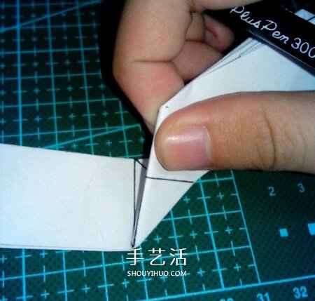 六翼炽天使之心折法 折纸带六翼翅膀爱心图解 -  www.shouyihuo.com
