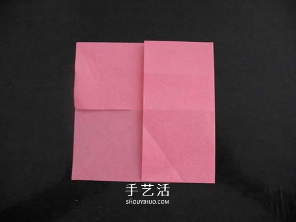 赠送初恋的小礼物！折纸蔷薇戒指的折法图解 -  www.shouyihuo.com
