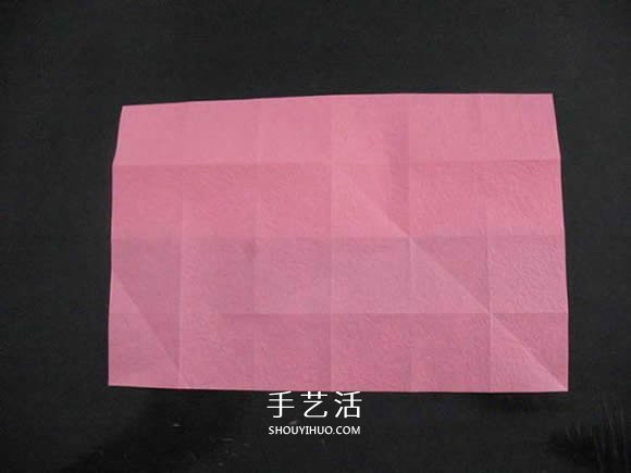 赠送初恋的小礼物！折纸蔷薇戒指的折法图解 -  www.shouyihuo.com