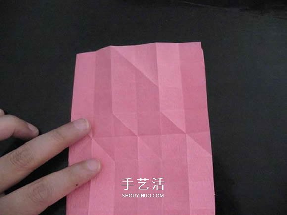 赠送初恋的小礼物！折纸蔷薇戒指的折法图解 -  www.shouyihuo.com