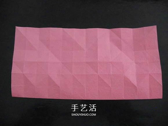 赠送初恋的小礼物！折纸蔷薇戒指的折法图解 -  www.shouyihuo.com
