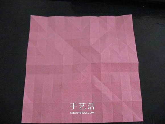 赠送初恋的小礼物！折纸蔷薇戒指的折法图解 -  www.shouyihuo.com
