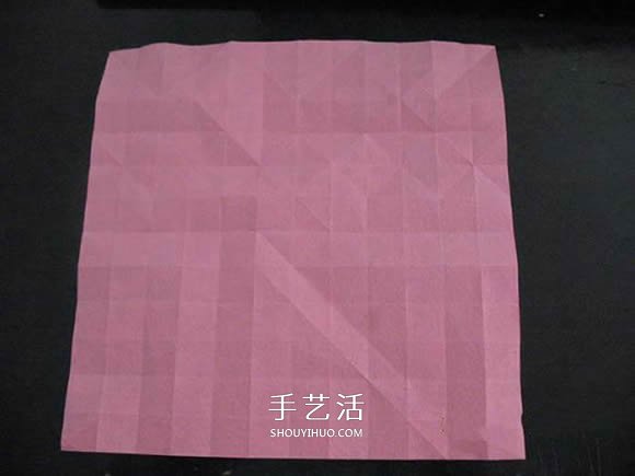 赠送初恋的小礼物！折纸蔷薇戒指的折法图解 -  www.shouyihuo.com