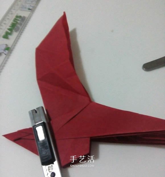 瑞兽麒麟的折法图解过程 折纸神谷哲史的麒麟 -  www.shouyihuo.com
