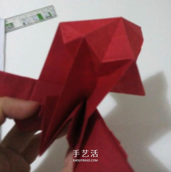 瑞兽麒麟的折法图解过程 折纸神谷哲史的麒麟 -  www.shouyihuo.com