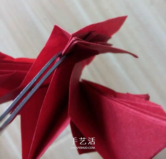 瑞兽麒麟的折法图解过程 折纸神谷哲史的麒麟 -  www.shouyihuo.com