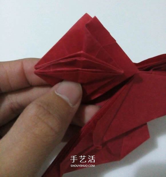 瑞兽麒麟的折法图解过程 折纸神谷哲史的麒麟 -  www.shouyihuo.com