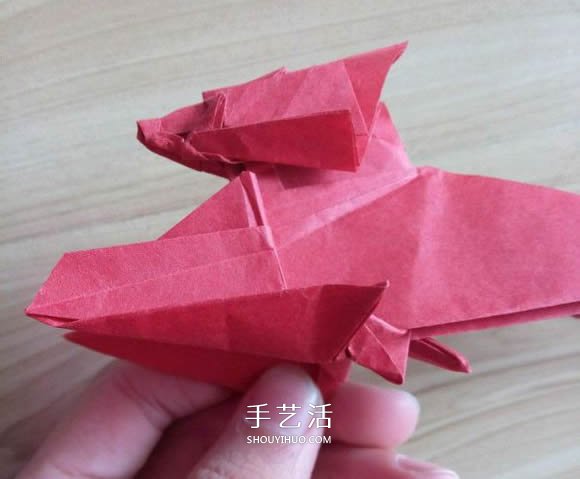 瑞兽麒麟的折法图解过程 折纸神谷哲史的麒麟 -  www.shouyihuo.com