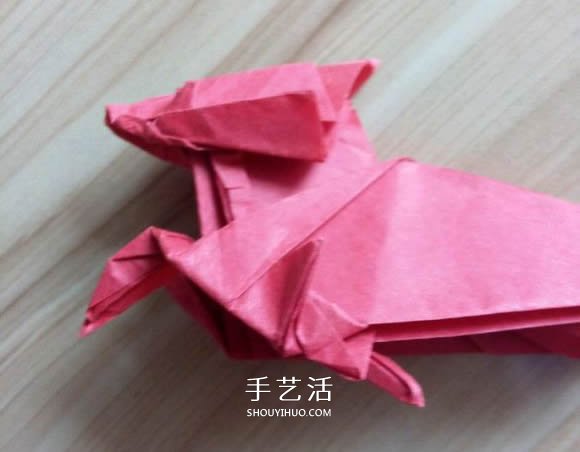 瑞兽麒麟的折法图解过程 折纸神谷哲史的麒麟 -  www.shouyihuo.com