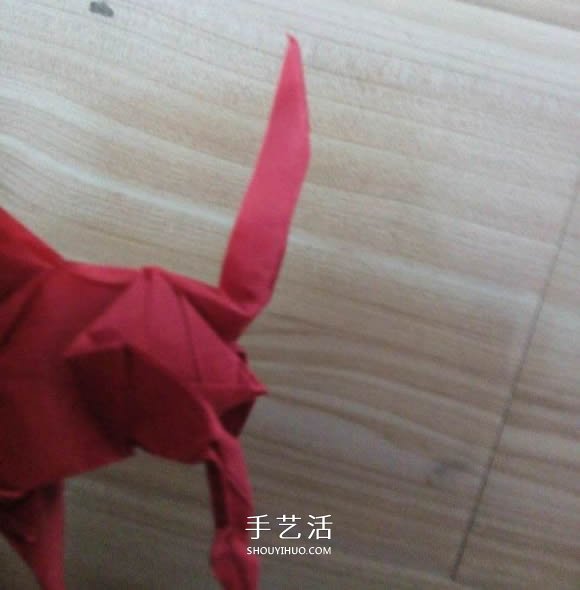 瑞兽麒麟的折法图解过程 折纸神谷哲史的麒麟 -  www.shouyihuo.com