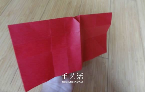 代表美丽和爱情！手工折纸卷心玫瑰步骤图解 -  www.shouyihuo.com