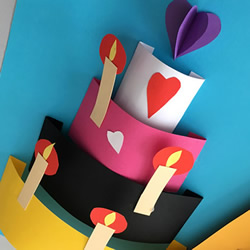 立體蛋糕生日卡 - 生日快樂卡