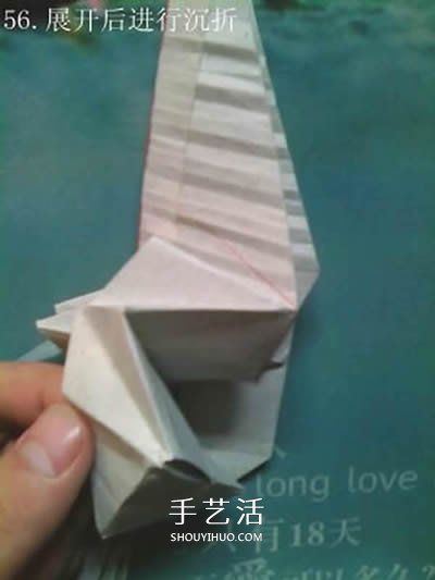 超多步骤折纸教程！漂亮海马的折纸方法图解 -  www.shouyihuo.com