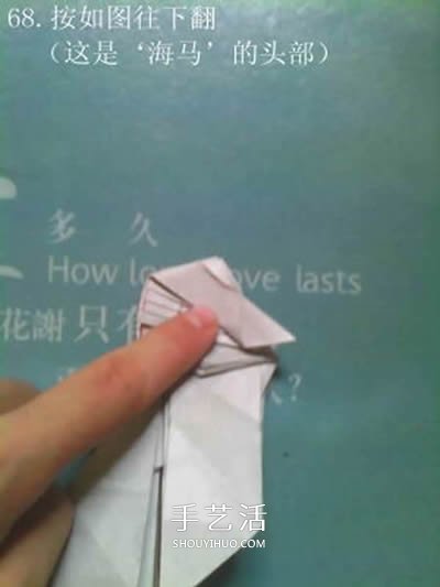 超多步骤折纸教程！漂亮海马的折纸方法图解 -  www.shouyihuo.com