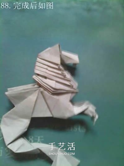 超多步骤折纸教程！漂亮海马的折纸方法图解 -  www.shouyihuo.com