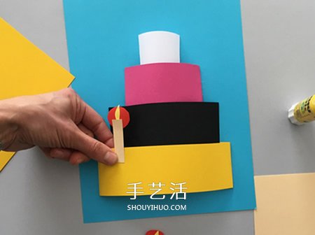 超好看的生日贺卡DIY 立体生日蛋糕贺卡做法 -  www.shouyihuo.com