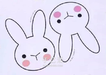 简单幼儿小手工 可爱的中秋节小白兔挂饰制作 -  www.shouyihuo.com