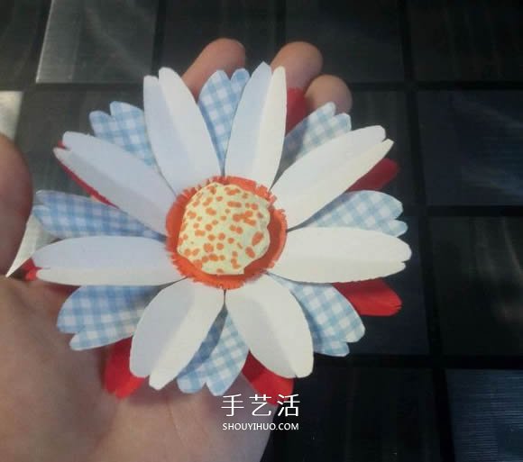 简单手工做太阳花教程 向日葵花的做法图解 -  www.shouyihuo.com