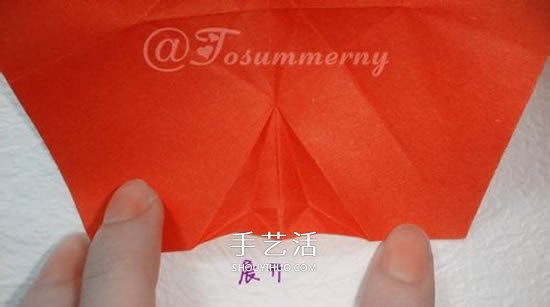 手工五星花的折法图解 还可以做成花型收纳盒 -  www.shouyihuo.com