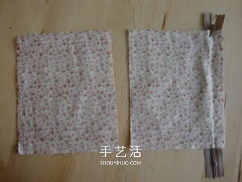 双层拉链布包的做法 自制布艺拉链包DIY图解 -  www.shouyihuo.com