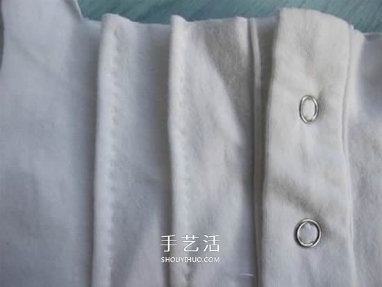 旧衣改造：男款T恤改造儿童坎肩背心套装 -  www.shouyihuo.com