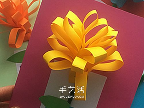 怎么做立体花朵贺卡 手工自制花朵贺卡的方法 -  www.shouyihuo.com