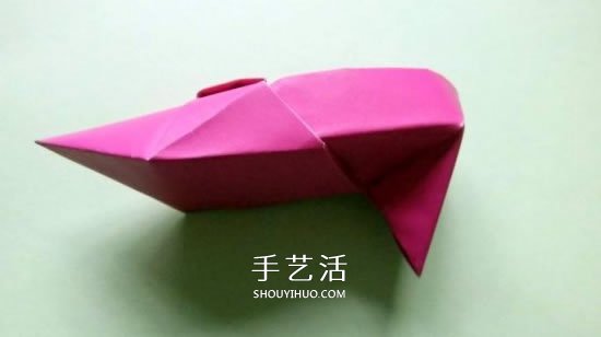 手工折纸高跟鞋怎么折 立体高跟鞋子的折法 -  www.shouyihuo.com