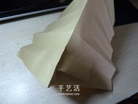 创意纸灯罩的折纸方法 漂亮灯罩的折法图解 -  www.shouyihuo.com