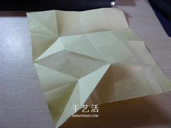 创意纸灯罩的折纸方法 漂亮灯罩的折法图解 -  www.shouyihuo.com