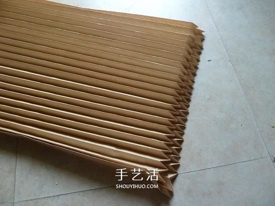 创意纸灯罩的折纸方法 漂亮灯罩的折法图解 -  www.shouyihuo.com