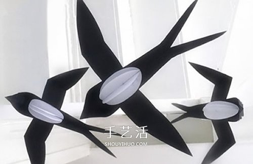 冬去春至燕归来！卡纸手工制作立体衍纸的方法 -  www.shouyihuo.com